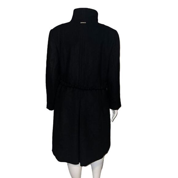 Vince Camuto Womens Plus Size Chain-Belt Walker Coat Wool Blend Black 2X NWT - Picture 3 of 10